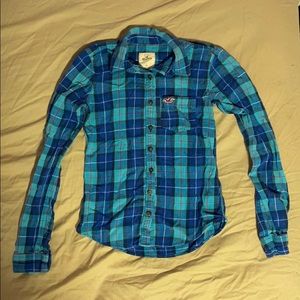 Hollister Co. plaid flannel shirt